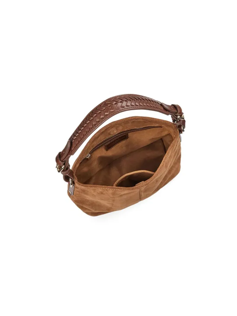 Fairfax and Favor Mini Tetbury Handbag Tan Suede-3